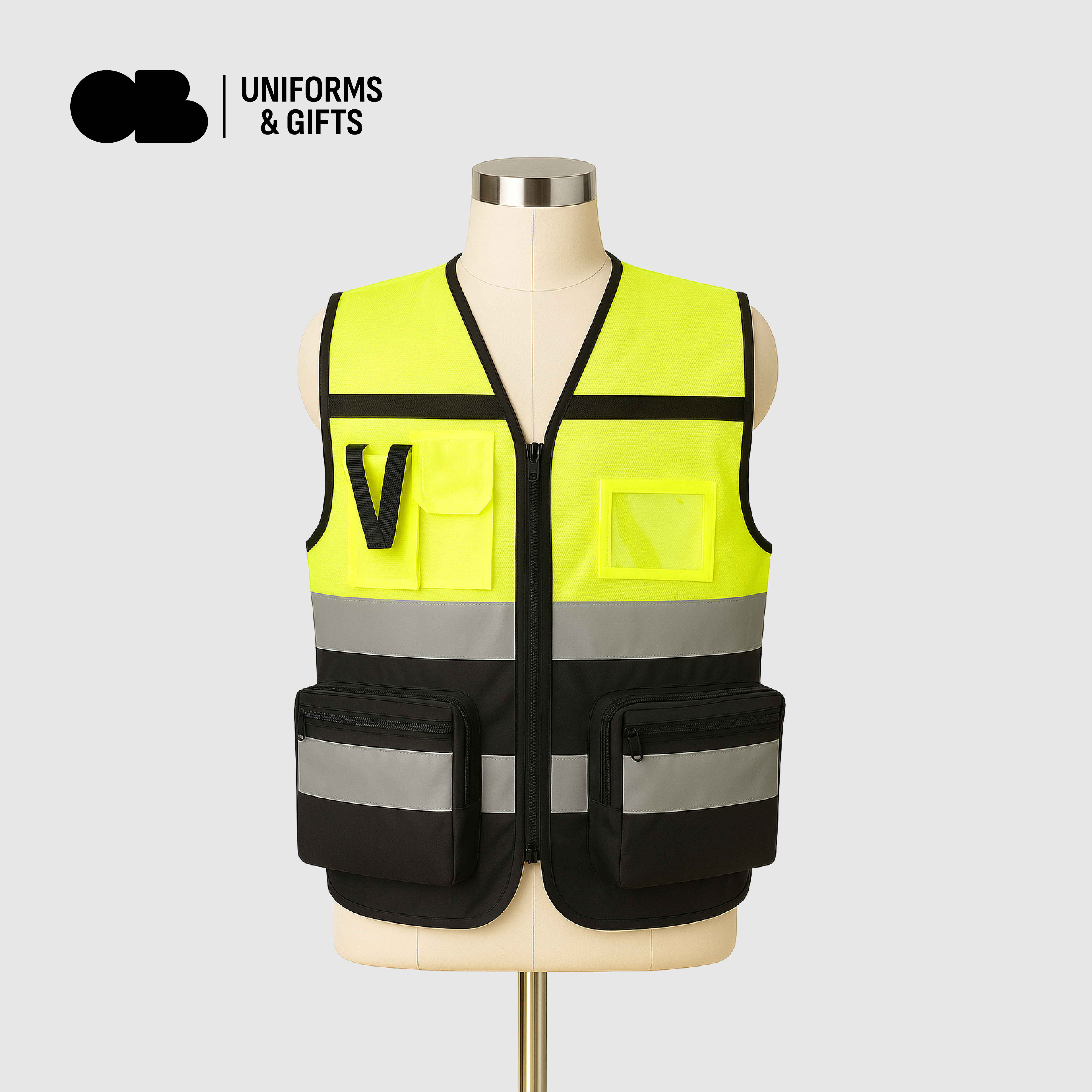 فيست عاكس فاخر لون أسود بالأصفر CC